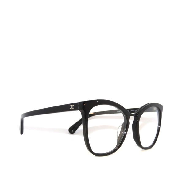Chanel 5393-A 1646/1W Black + 2 Sun Magnetic Lenses Eyeglasses Ch5393A - Picture 3 of 6